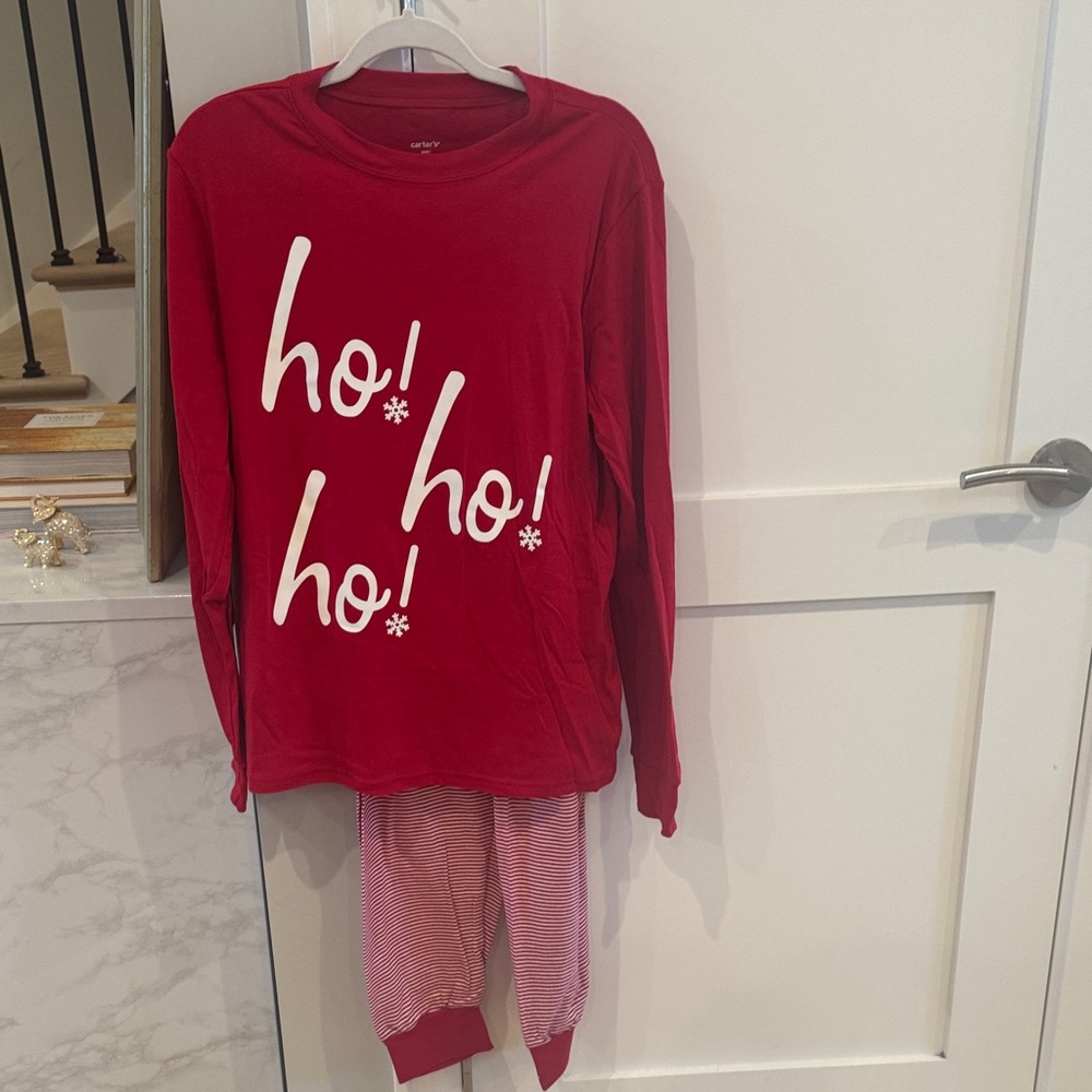 Carter's Festive Red 'Ho Ho Ho' Adult Pajama Set